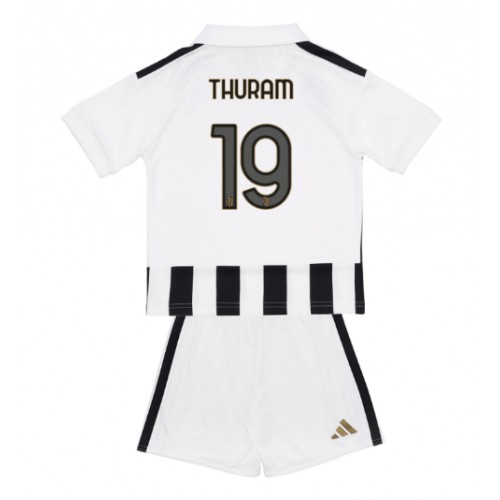 Juventus Khephren Thuram #19 Hjemme Trøje Børn 2026-27 Kortærmet (+ Korte bukser)